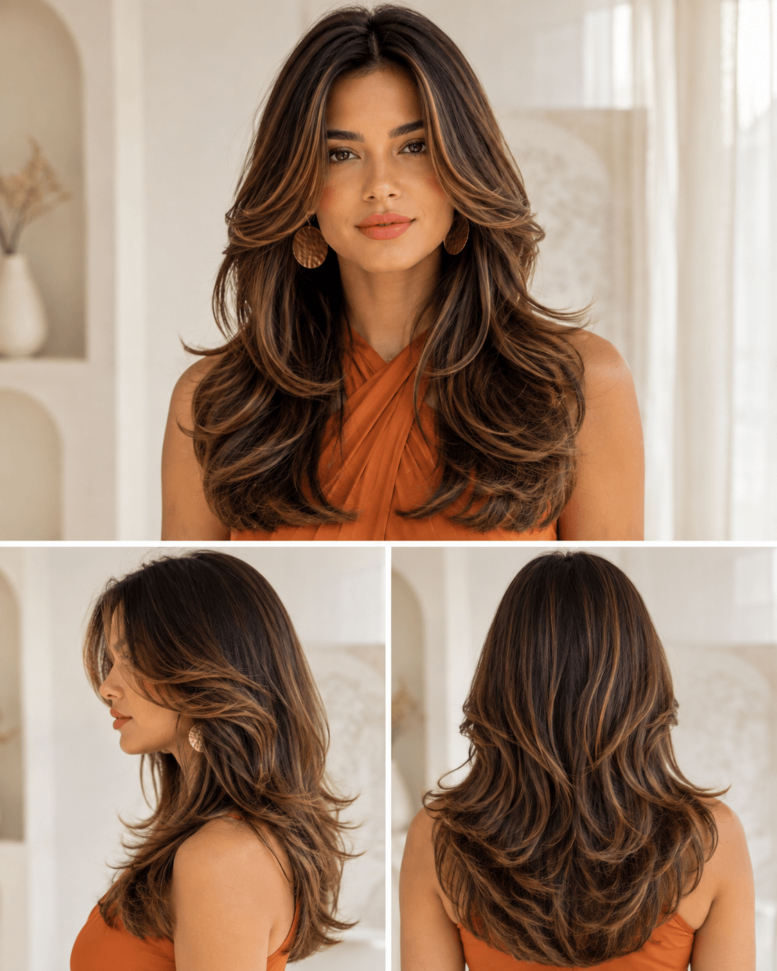 Balayage Butterfly Haircut