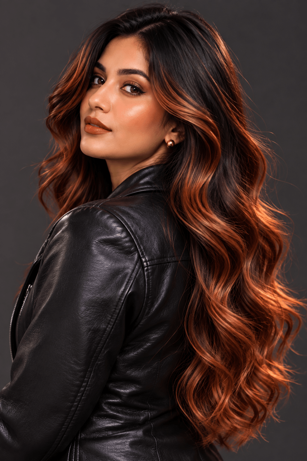 Black to Copper Balayage