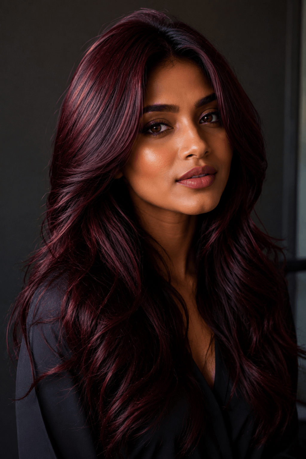 Burgundy Wine Hair