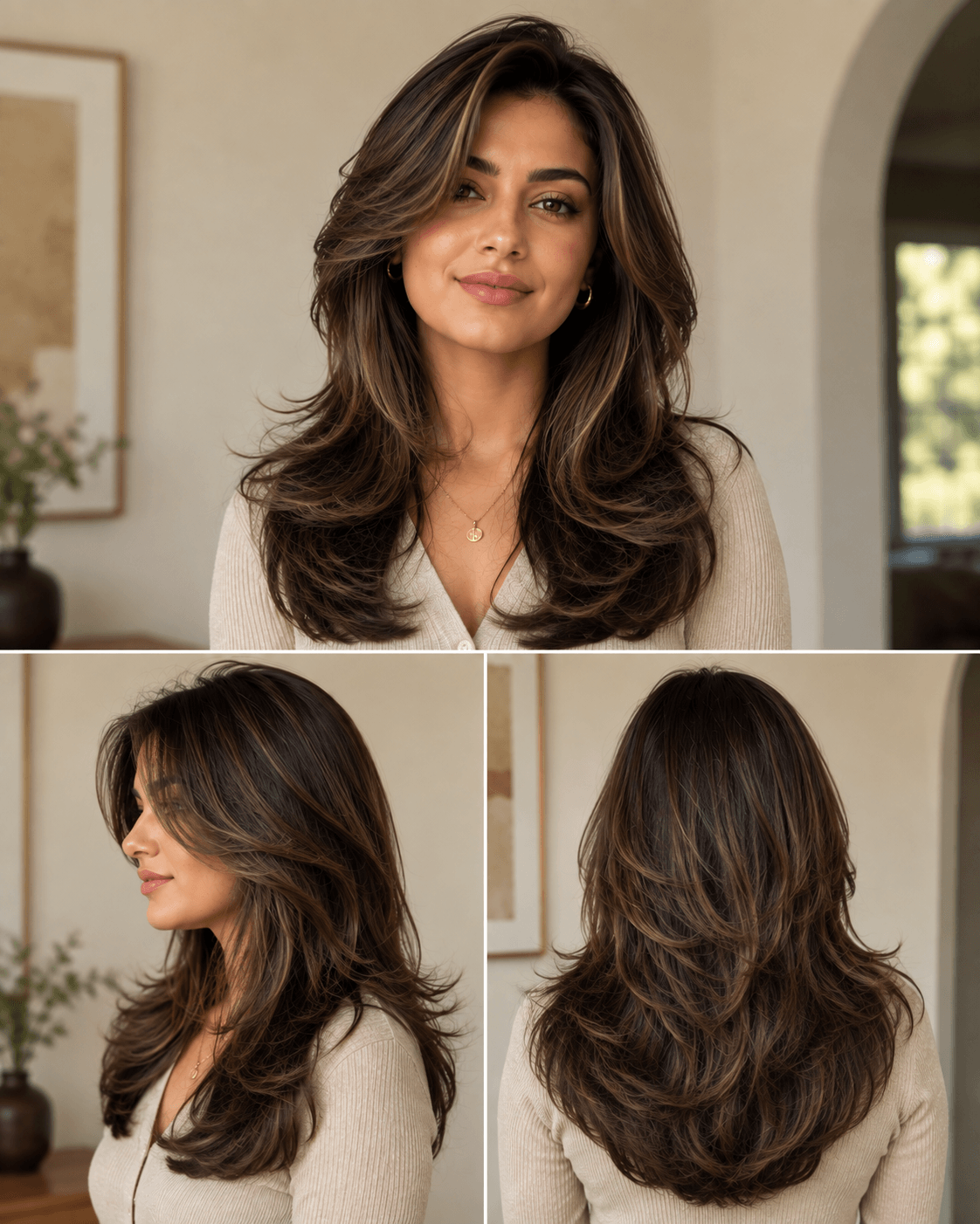 Butterfly Haircut for Square or Heart Shaped Faces