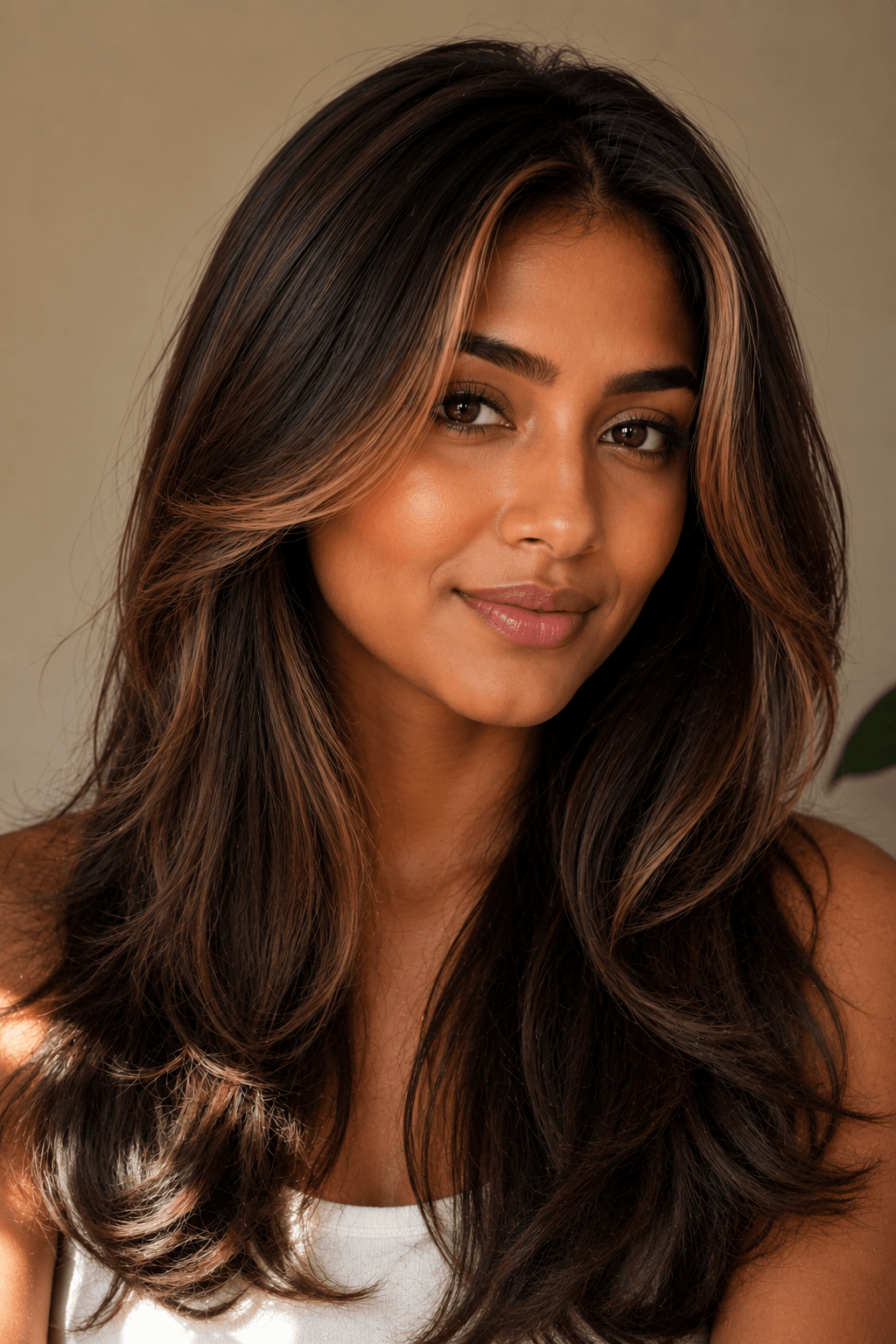  Caramel Face-Framing Highlights