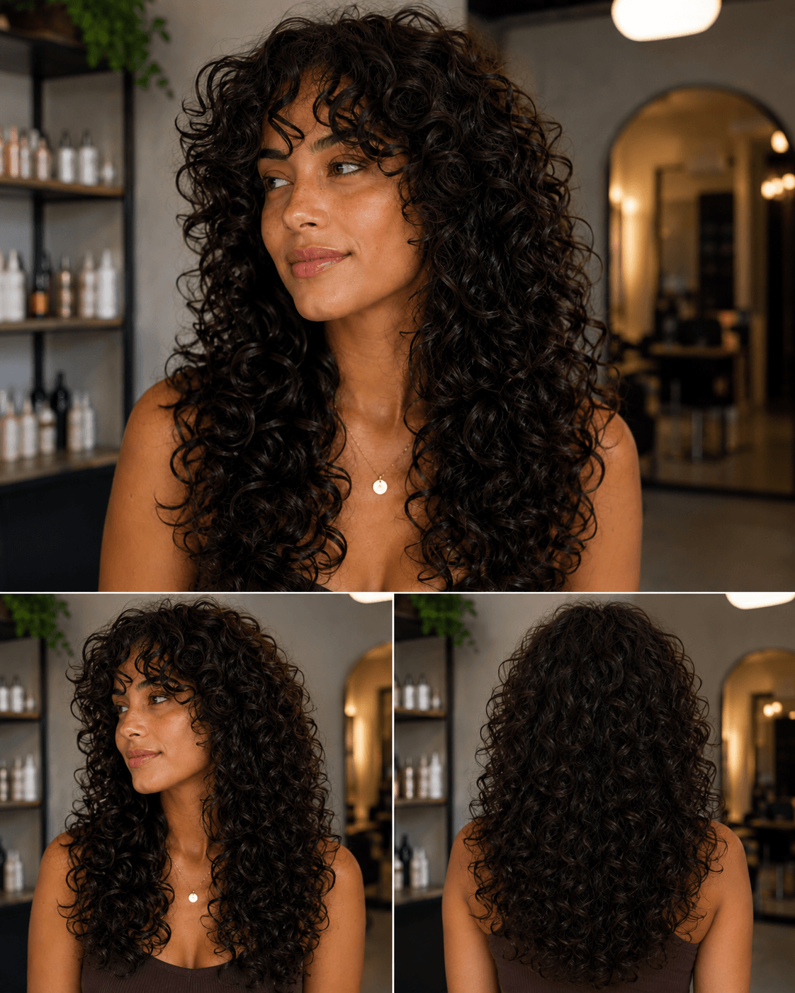 Curly Butterfly Haircut