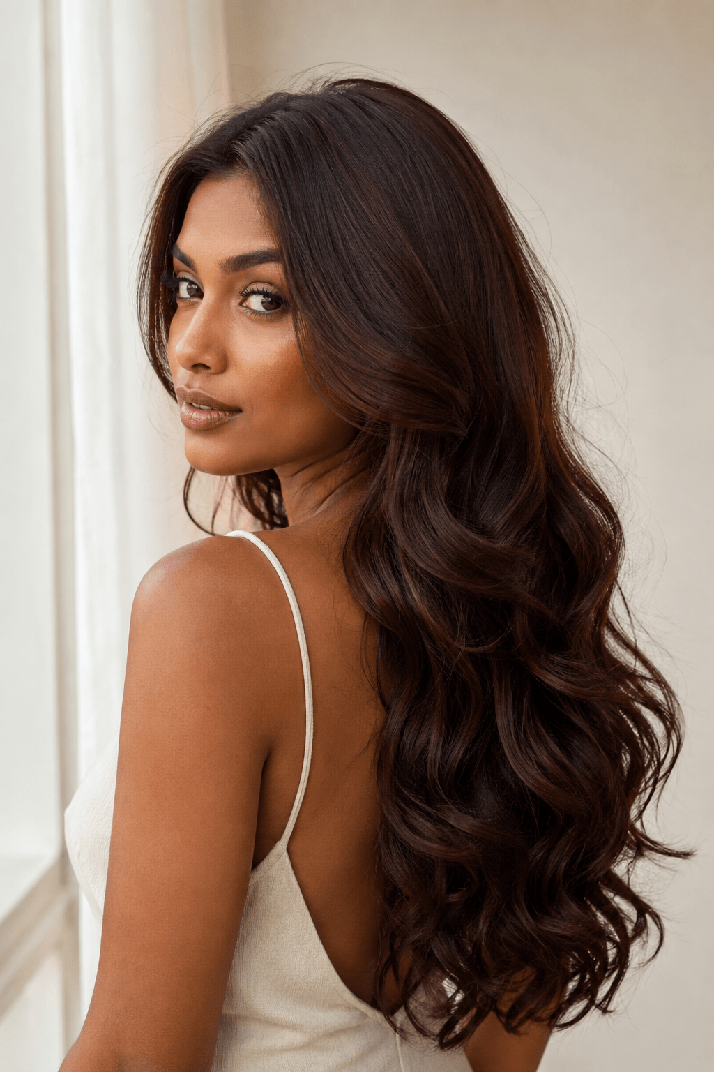 Deep Mahogany Hair