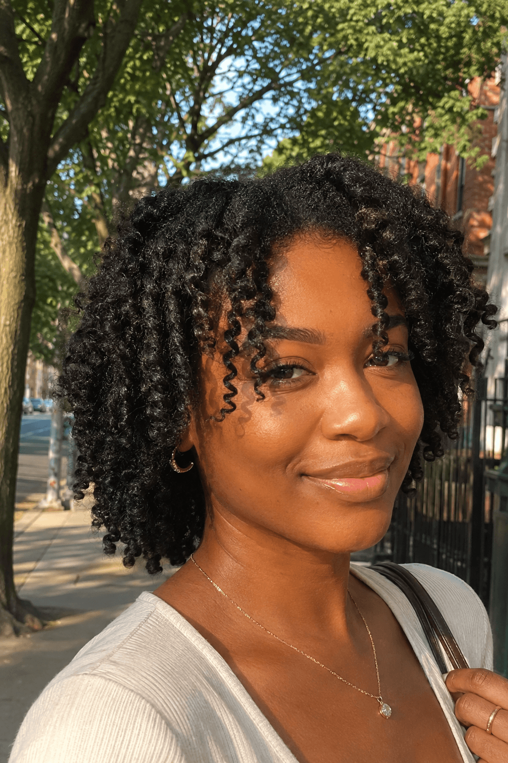 Defined Twist Out with Face Framing Curls
