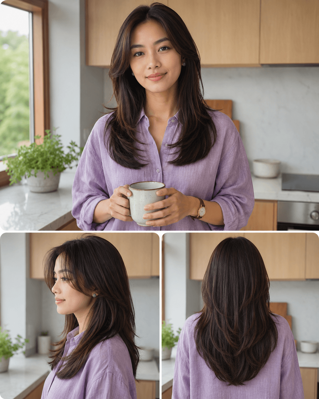 Low Maintenance Butterfly Haircut