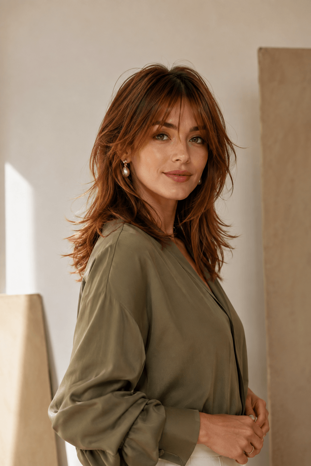 Mid-Length Shag Haircut With Face-Framing Layers
