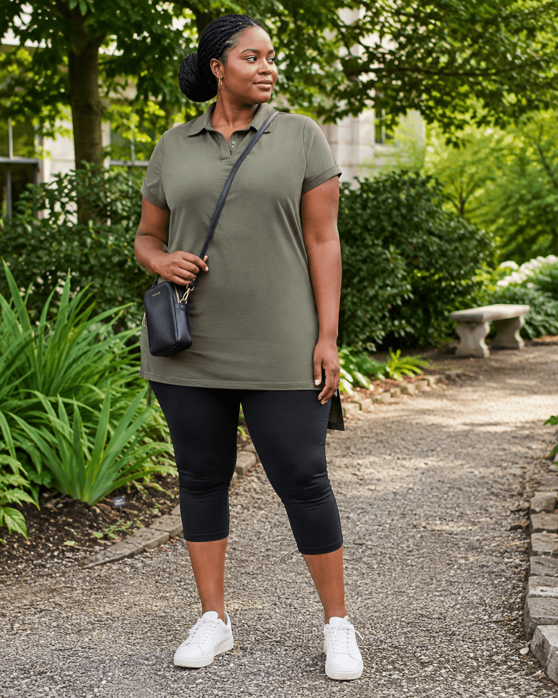  Polo Tunic with Cropped Leggings