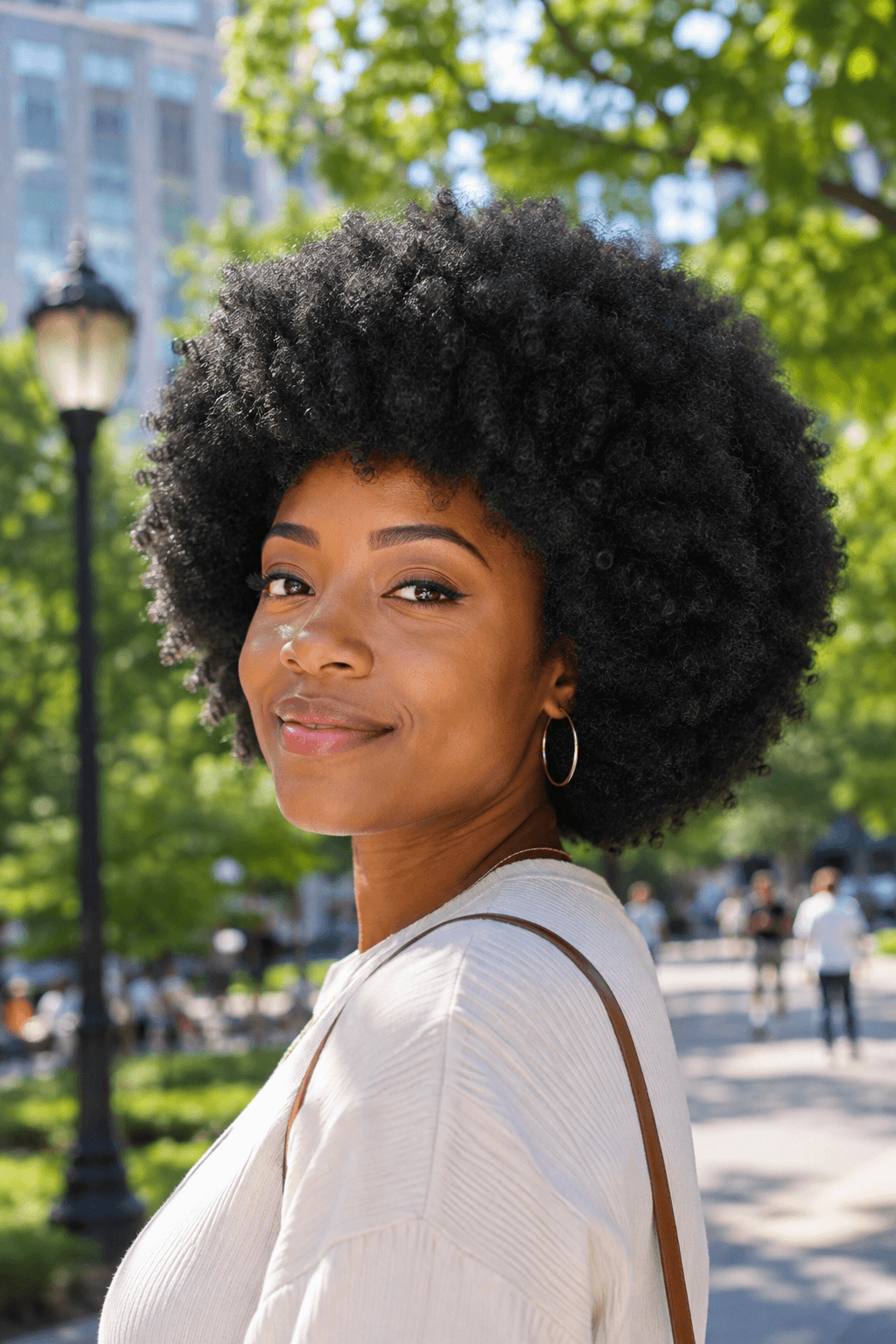 . Afro with Roundness and Volume