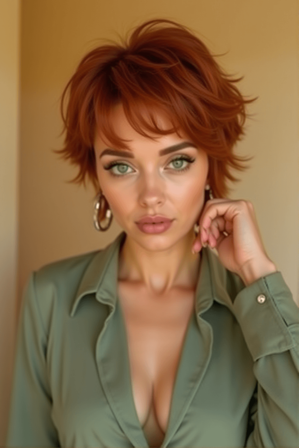 Short Choppy Shag Haircut