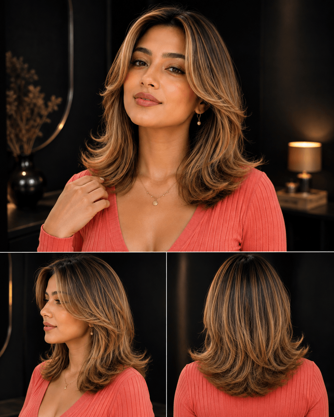 Butterfly Cut with Length at the Shoulders