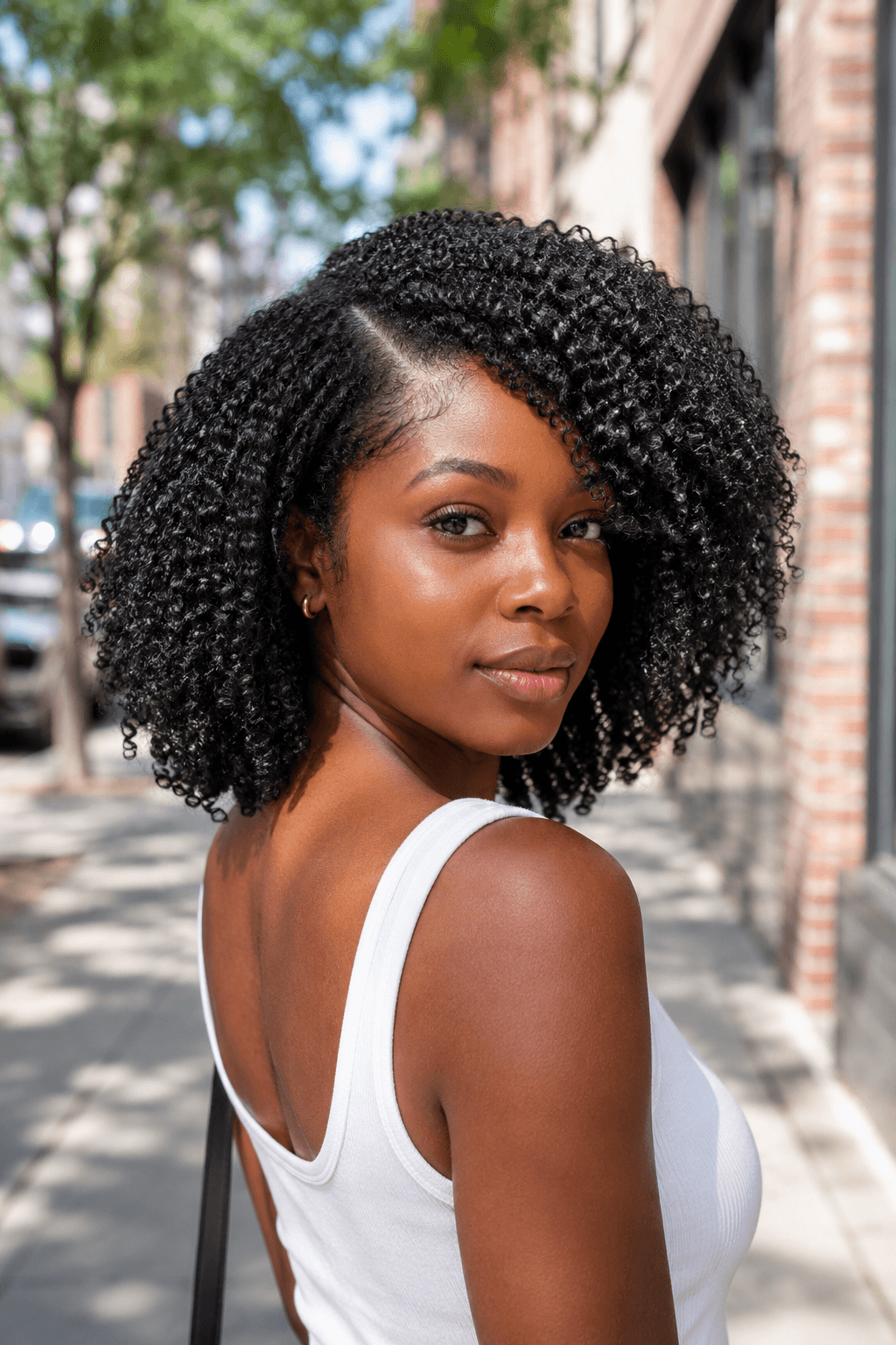 Side Part Wash and Go Coils