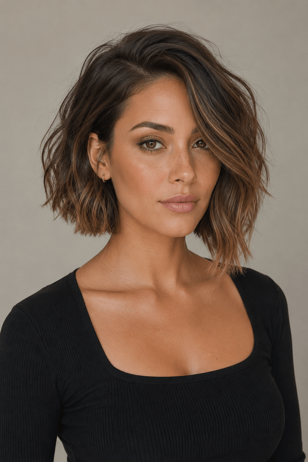 The Asymmetrical Wavy Bob