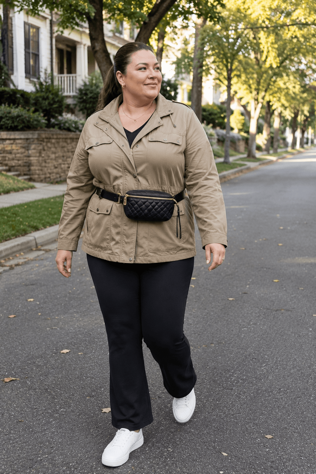 Utility Jacket with Boot Cut Leggings