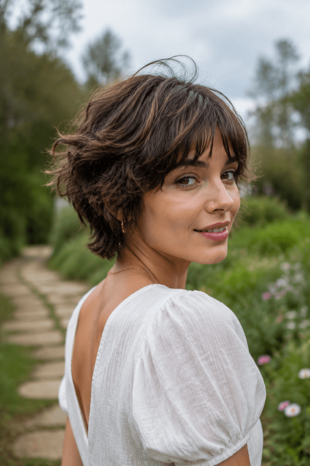 Wavy Bixie: Halfway Between a Bob and a Pixie