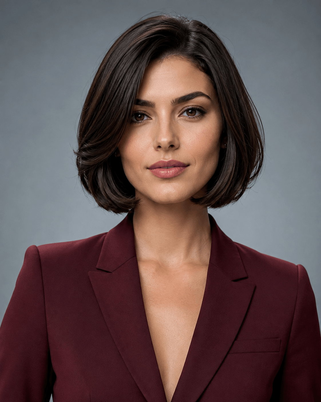 Wavy Bob with Ends Curled Under for a Polished Look