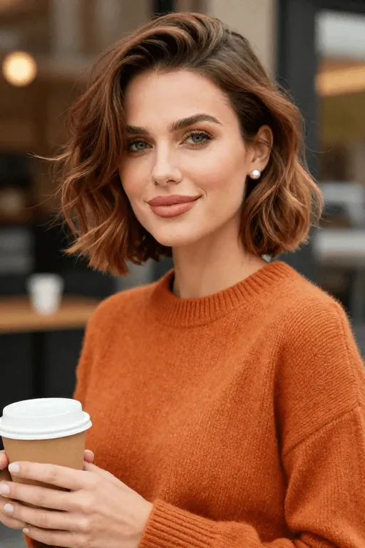 Autumn Balayage on Black Hair