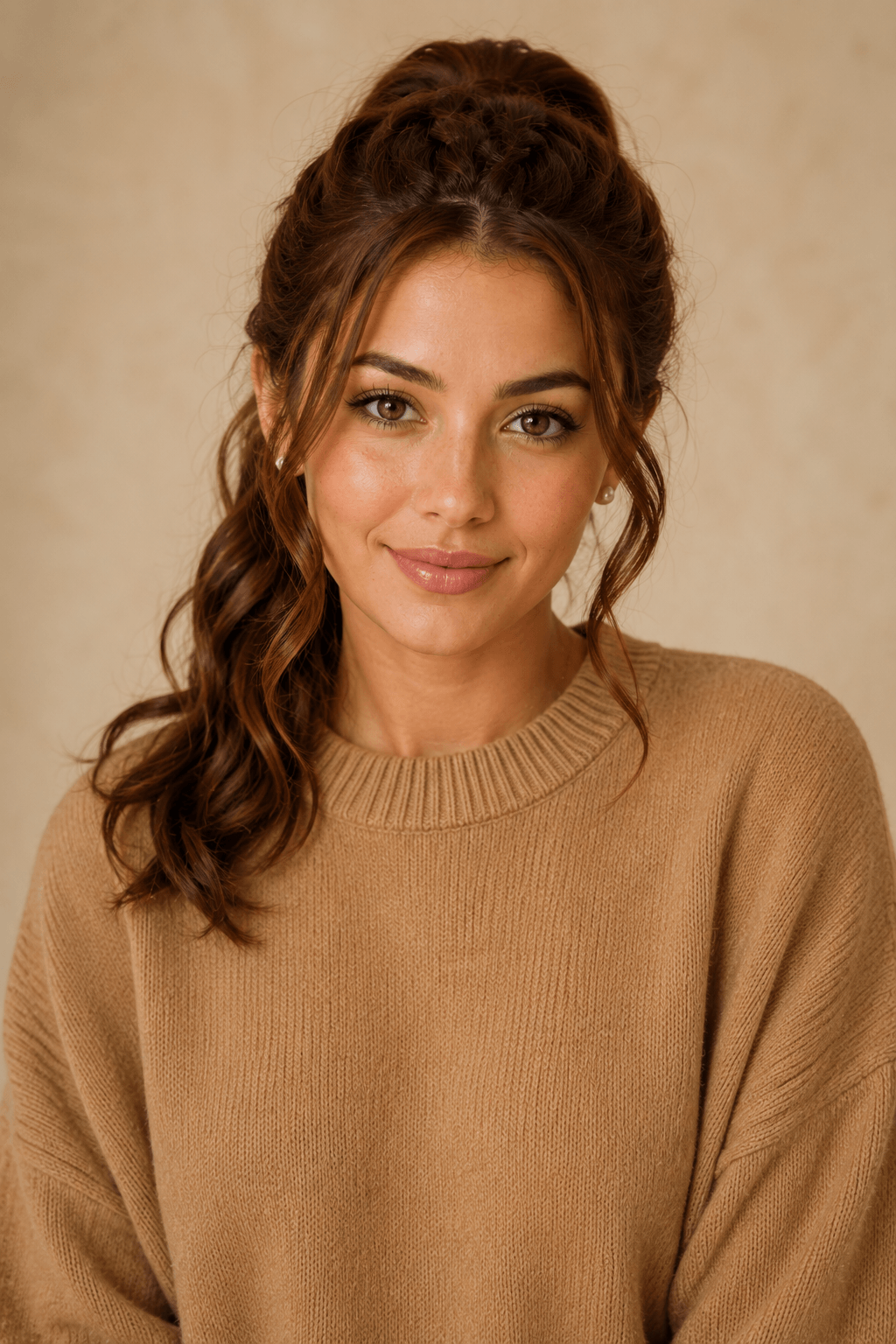 Braided Ponytail with Face-Framing Pieces Braided Ponytail with Face-Framing Pieces