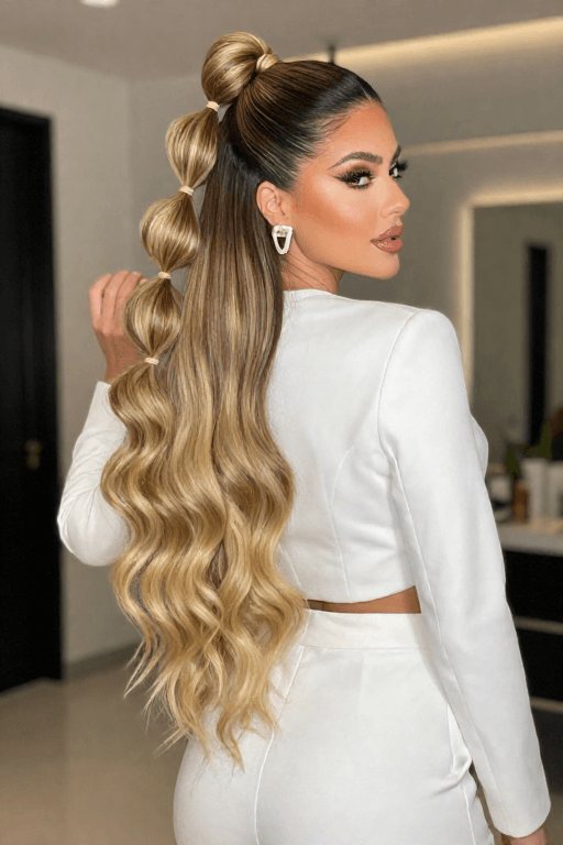 Bubble Half Up Hairstyle Bubble Half Up Hairstyle