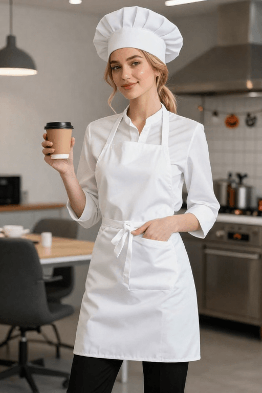 Chef Costume With an Apron Over Work Clothes Chef Costume With an Apron Over Work Clothes
