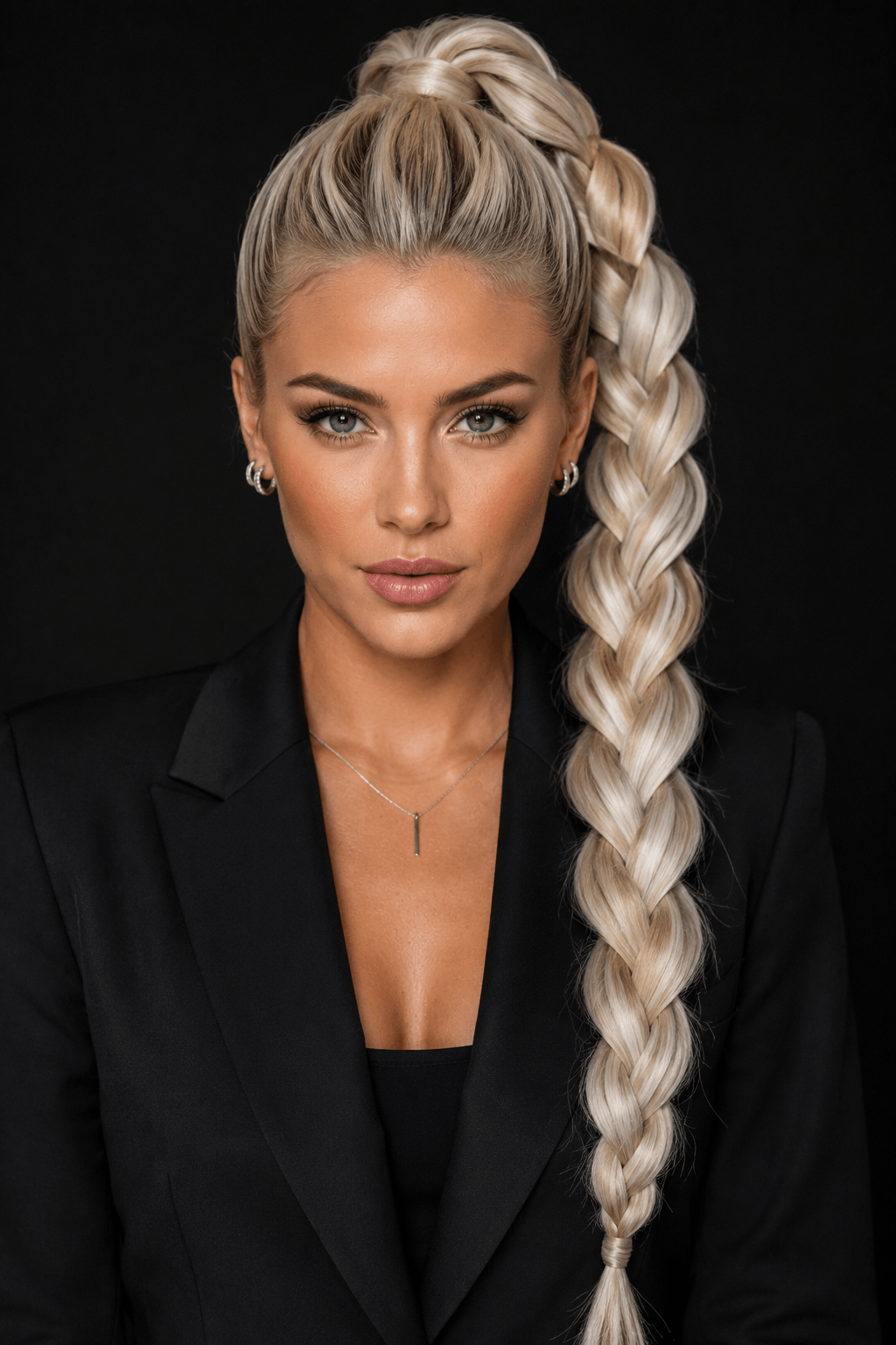 Chunky Braided Ponytail Chunky Braided Ponytail