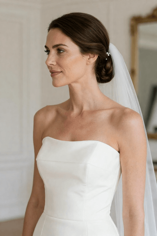 Classic Low Chignon Classic Low Chignon Bridal Hairstyle