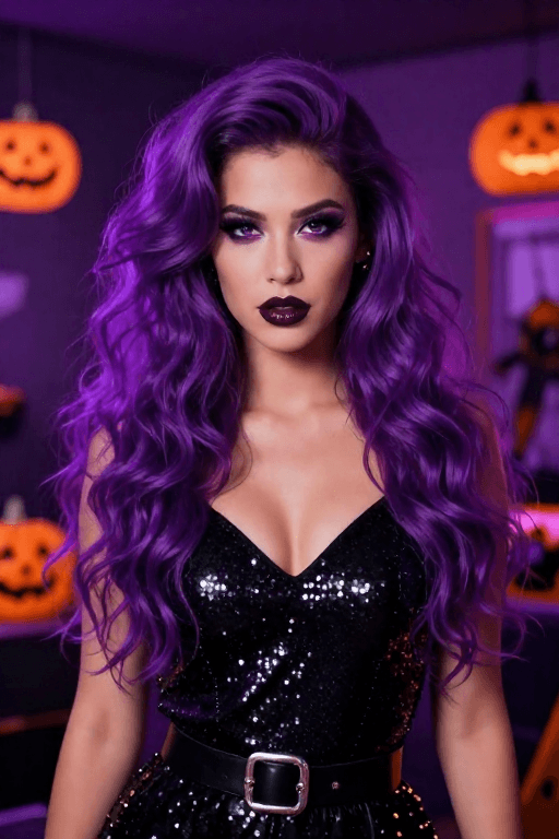 Crimped Halloween Hair Crimped Halloween Hair With a Retro Spooky Style