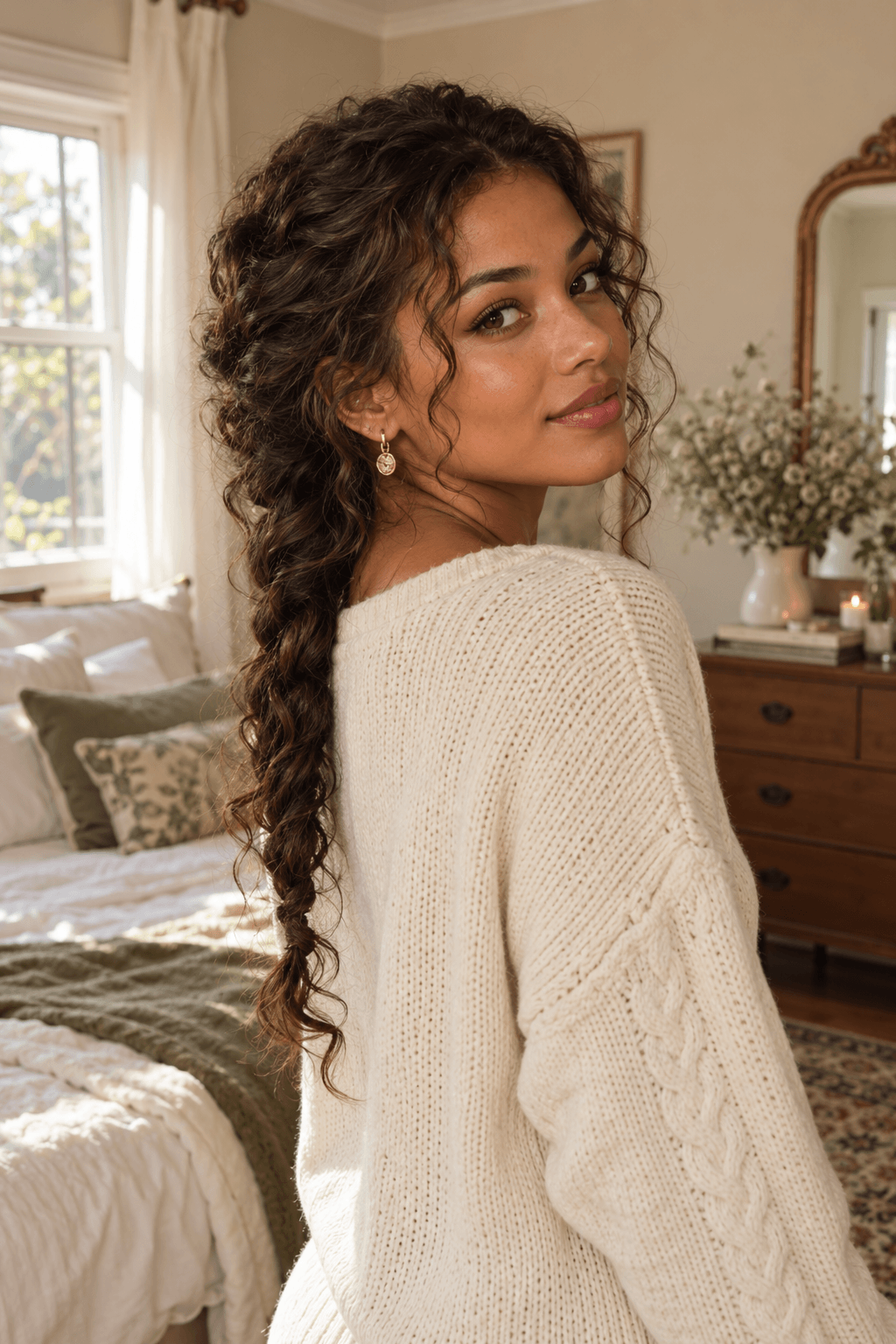 Curly French Braid Curly French Braid