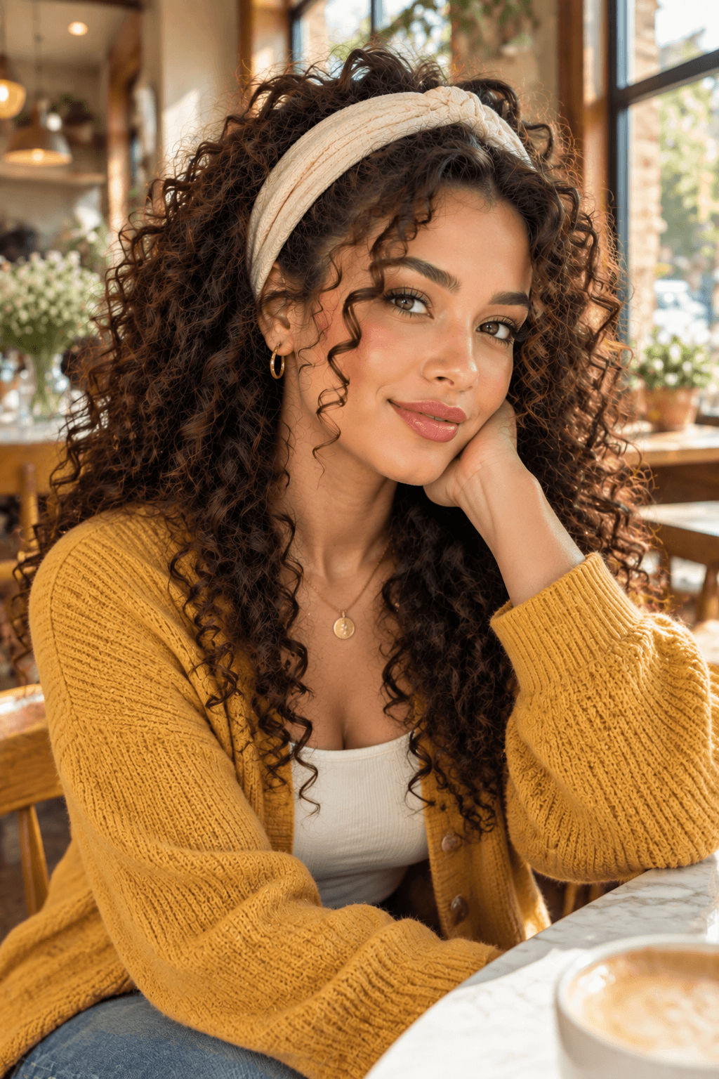 Curly Headband Style Curly Headband Style