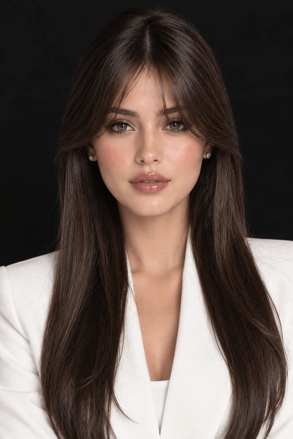 Curtain Bangs on Straight Hair Curtain Bangs on Straight Hair