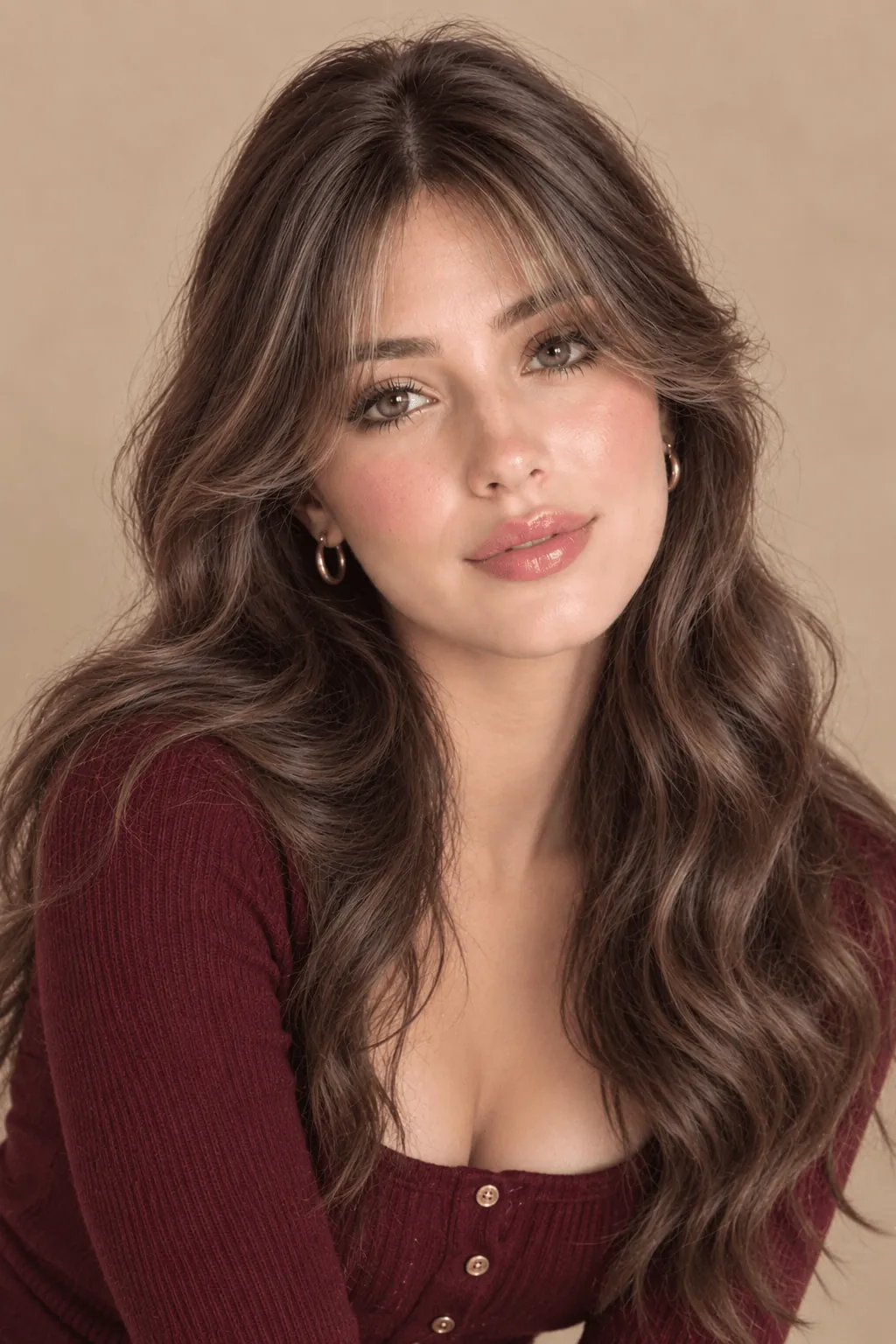 Curtain Bangs on Wavy Hair Curtain Bangs on Wavy Hair