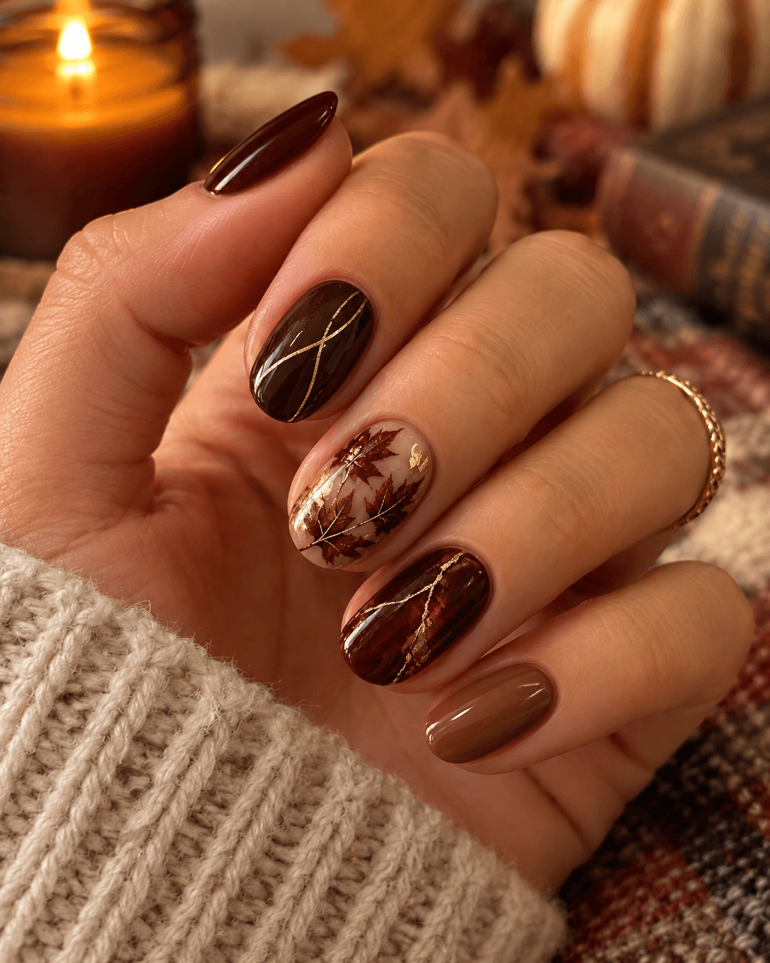 Dark Autumn Luxury Nails Dark Autumn Luxury Nails