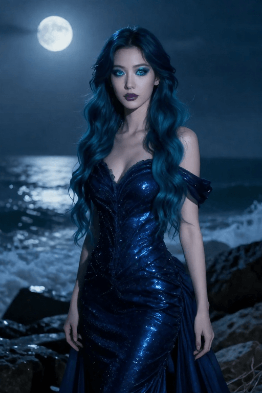 Dark Mermaid Waves Dark Mermaid Waves With a Halloween Twist