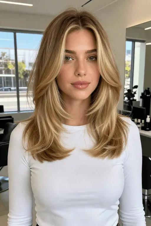 Deep Layered Lob Deep layered lob haircut for thick hair