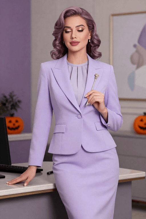 Fairy Godmother With a Pastel Blazer and Wand Pin Fairy Godmother With a Pastel Blazer and Wand Pin