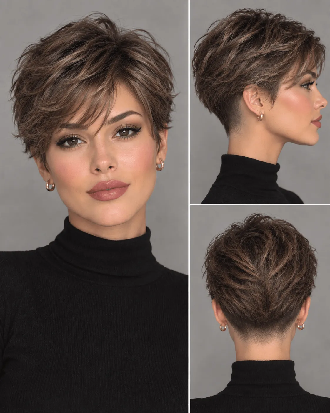 Feathered Pixie with a Nape Undercut Feathered Pixie with a Nape Undercut