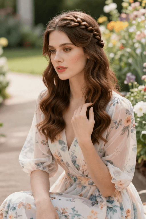 French Braid Half Up Half Down Hairstyle French Braid Half Up Half Down Hairstyle