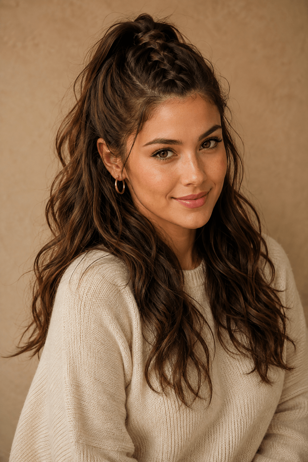 Half-Up Braided Ponytail Half-Up Braided Ponytail