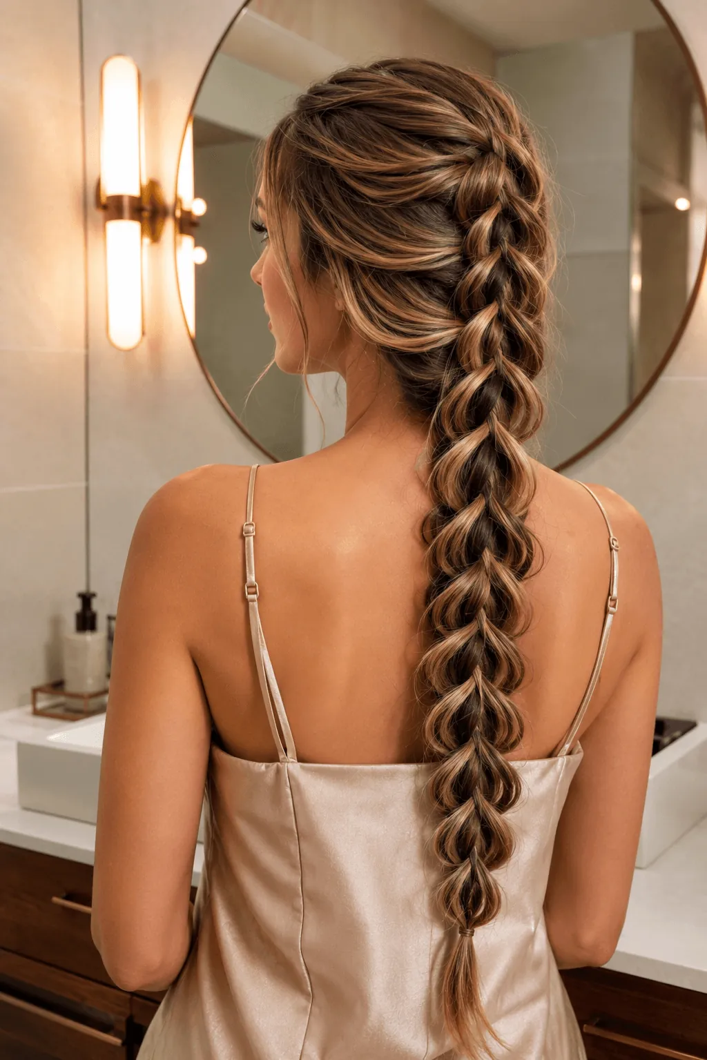 Infinity Loop Braid Braided Hairstyles
