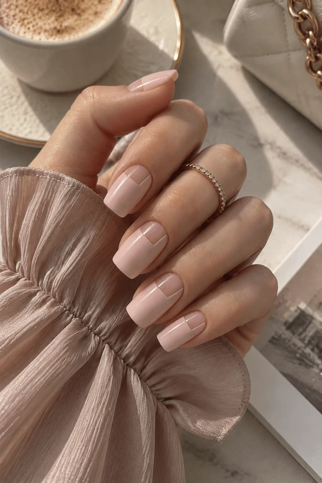 Negative Space Nude Nail Art Negative Space Nude Nail Art