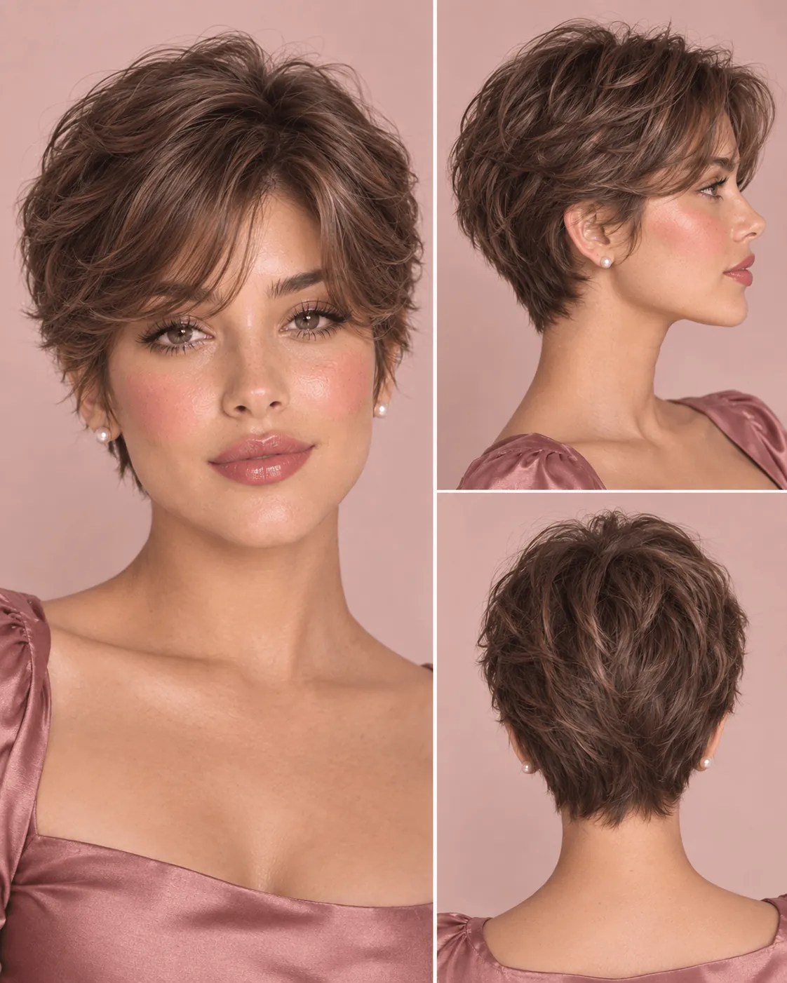 Pixie Cut with Curtain Bangs Pixie Cut with Curtain Bangs
