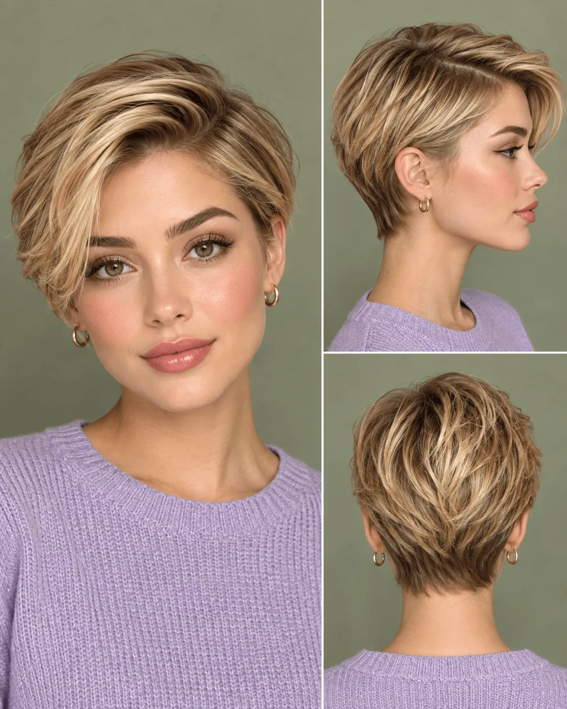 Pixie Cut with a Side Part Pixie Cut with a Side Part