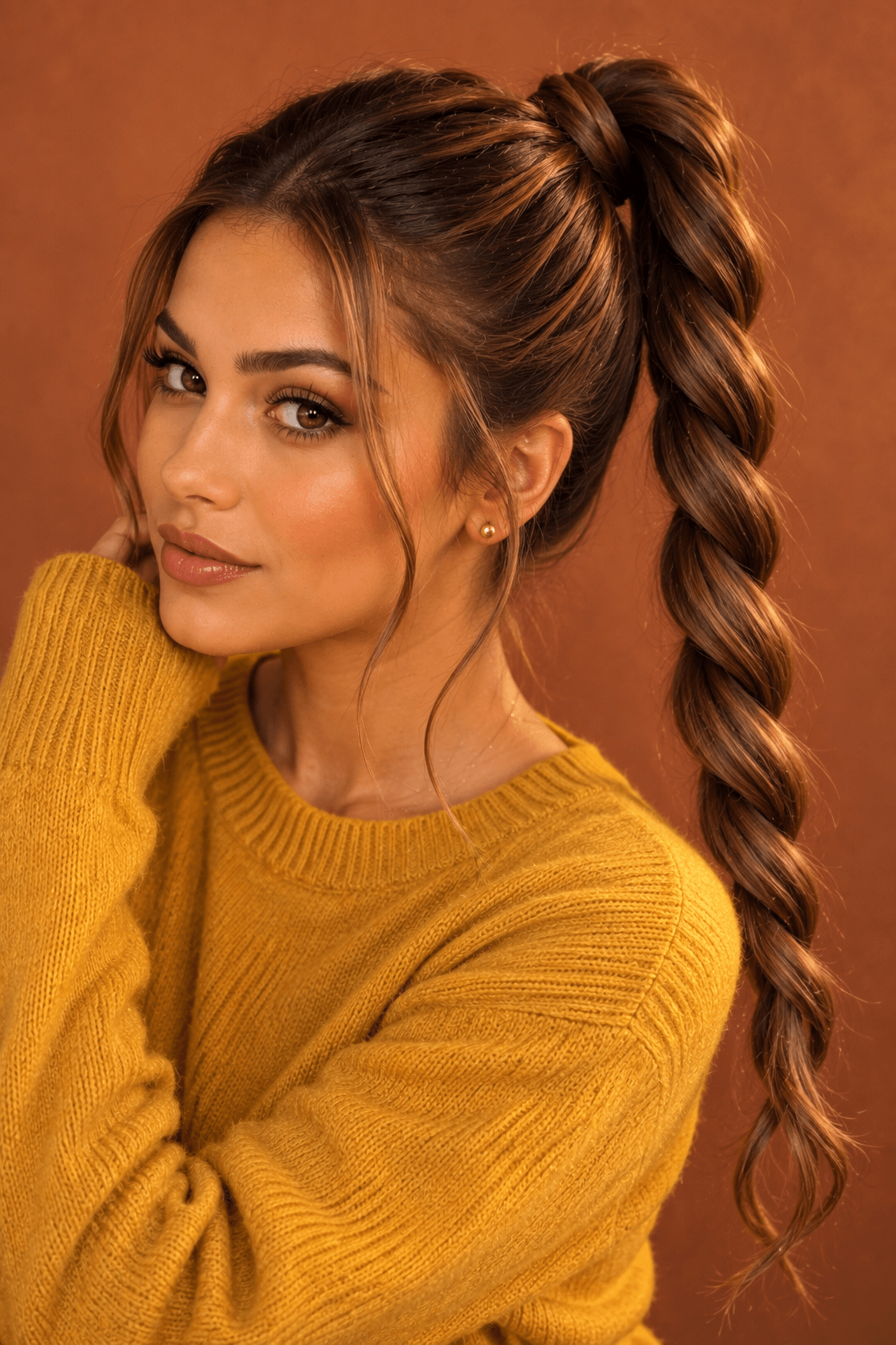 Rope Twist into a Ponytail Rope Twist into a Ponytail