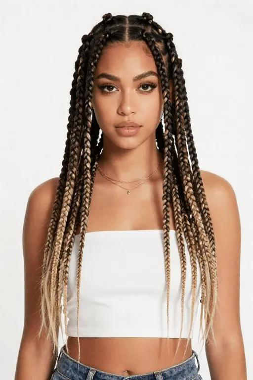 Two-Tone Box Braids Two-Tone Box Braids