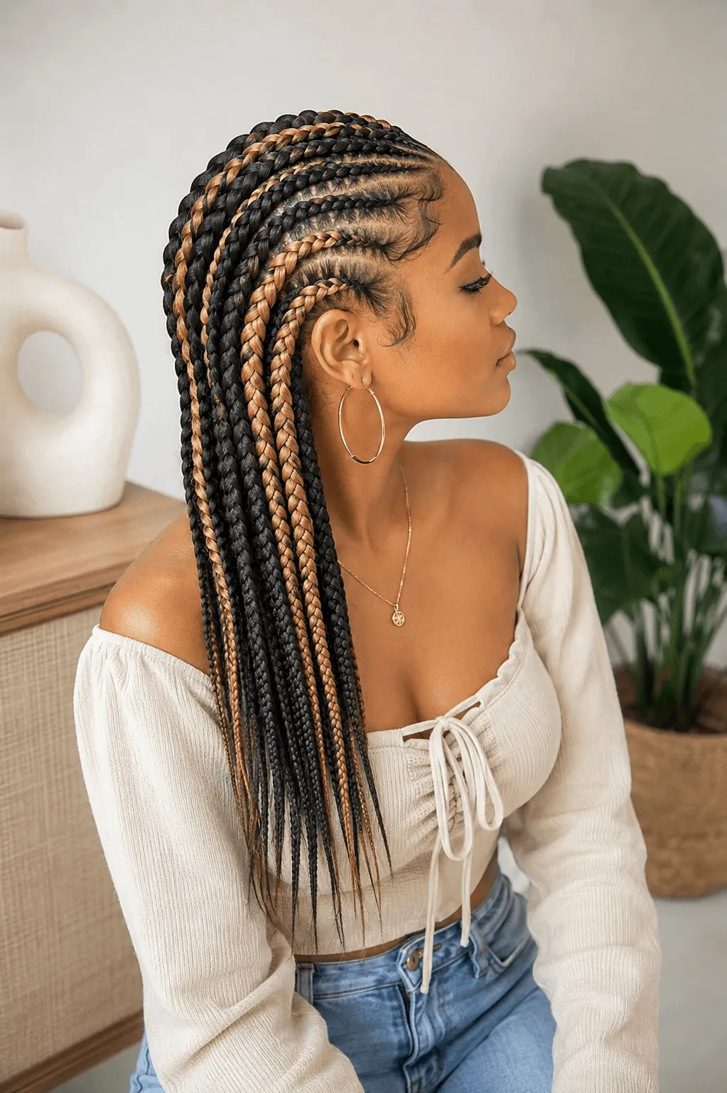 Two-Tone Goddess Braids