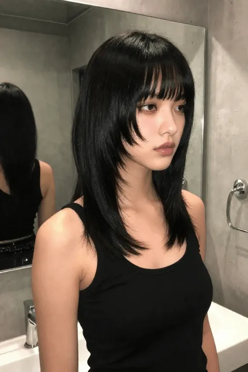 Undercut with Length on Top Undercut hairstyle with long hair on top for thick hair