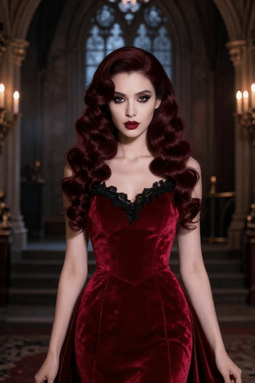 Vampire Inspired Curls Vampire Inspired Curls With Classic Drama