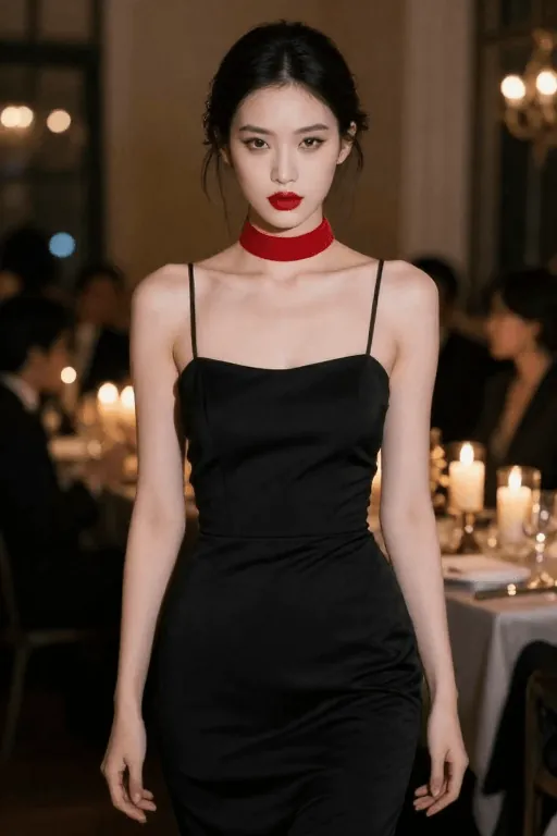 Vampire inspired black dress with red accents Halloween outfit Vampire inspired black dress with red accents Halloween outfit