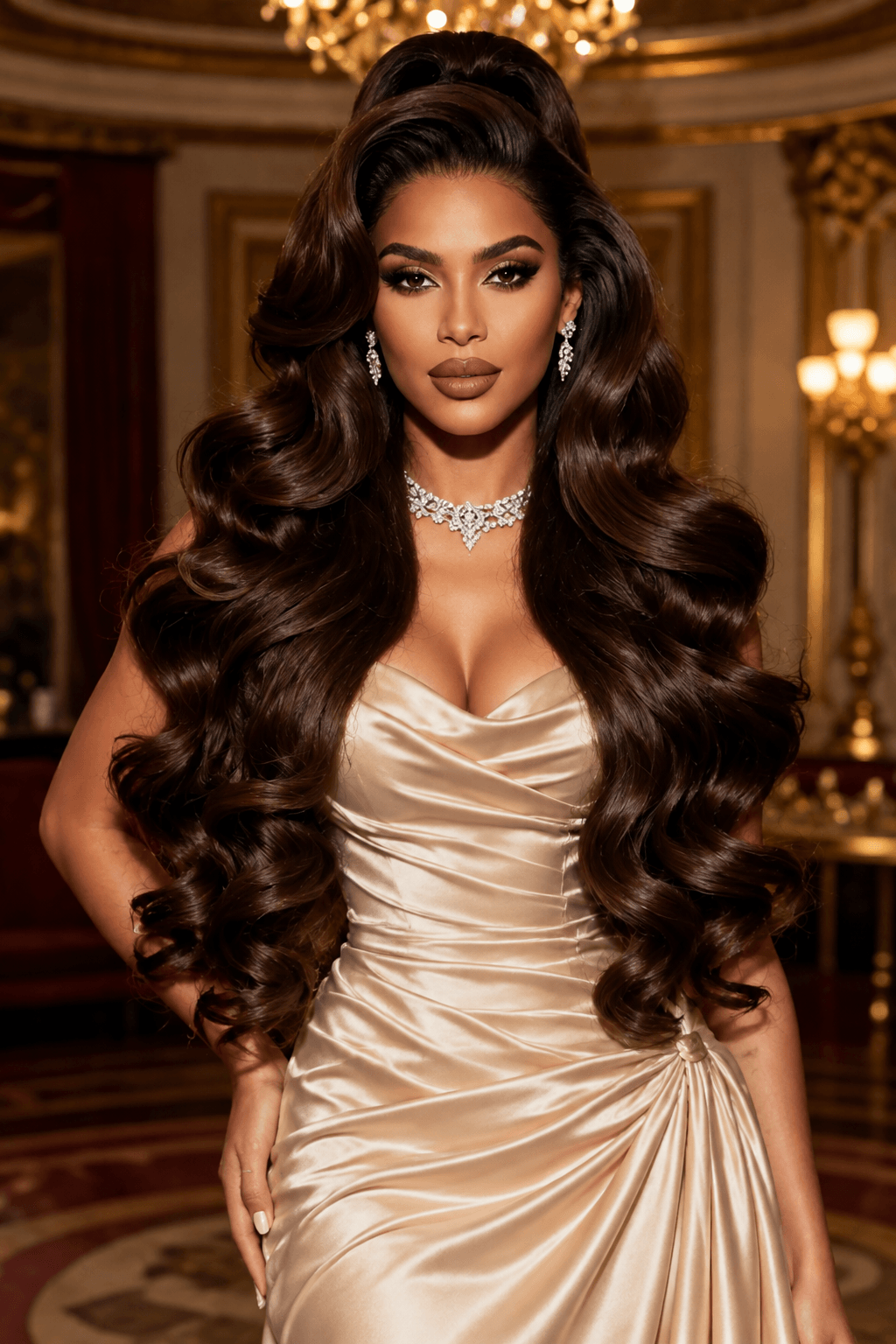 Voluminous Half Up Hairstyle for Thick Hair Voluminous Half Up Hairstyle for Thick Hair