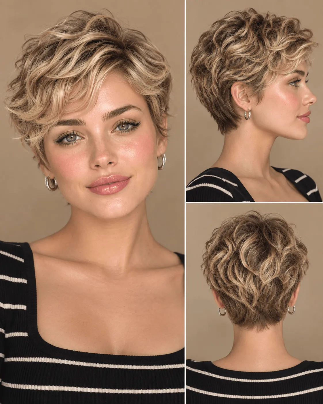 Wavy Pixie Cut Wavy Pixie Cut