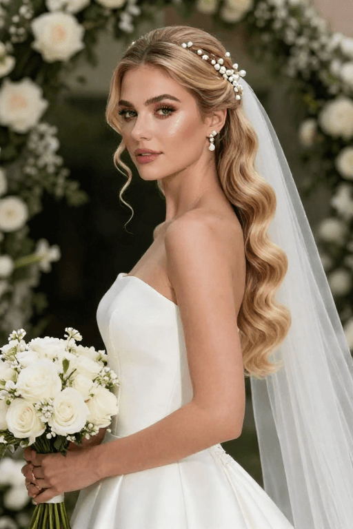Wedding Half Up Half Down Hairstyle Wedding Half Up Half Down Hairstyle